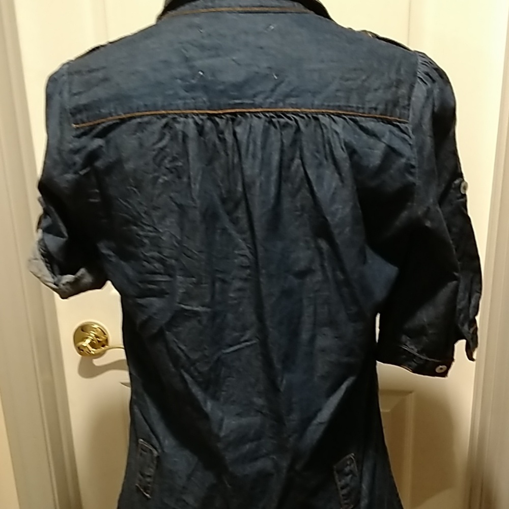My favorite denim mini shirt dress! - Picture 5 of 7